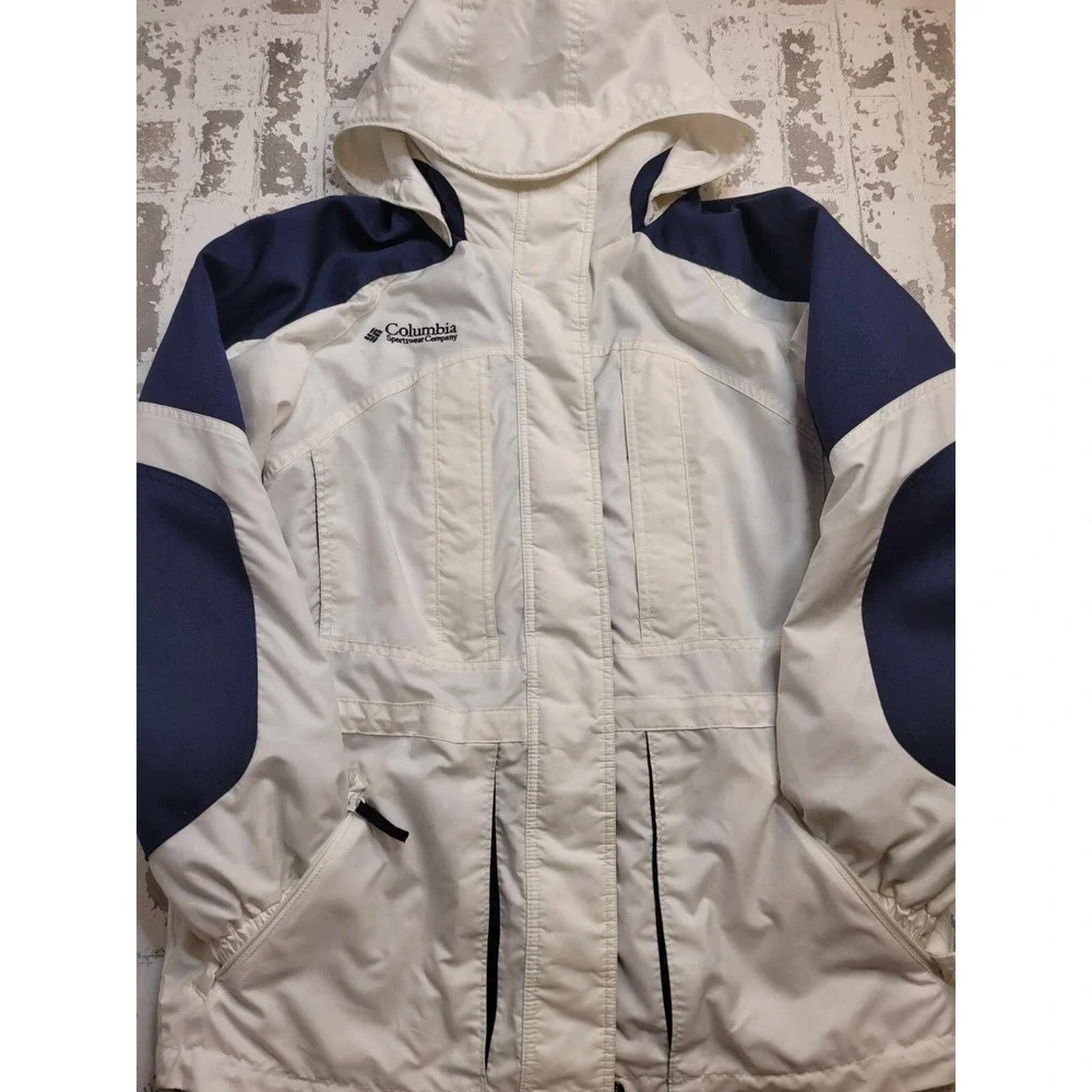 Columbia Outdoors Vintage Double Whammy 90's‎ Ski Jacket White Size M